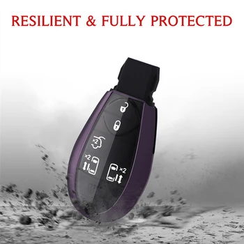 Nuovo arrivo completo Tpu Car Key Cover Case Skin Shell proteggi supporto Set per Jeep per Chrysler Fobik per Dodge Ram Keyles - Nuovo arrivo completo Tpu Car Key Cover Case Skin Shell proteggi supporto Set per Jeep