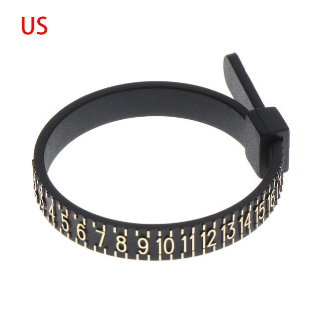 White/Black Sizes A-Z Ring Sizer Measure Finger Gauge UK/US/EU/JP Men And Womens Wedding Ring Band Genuine Tester Accessorie