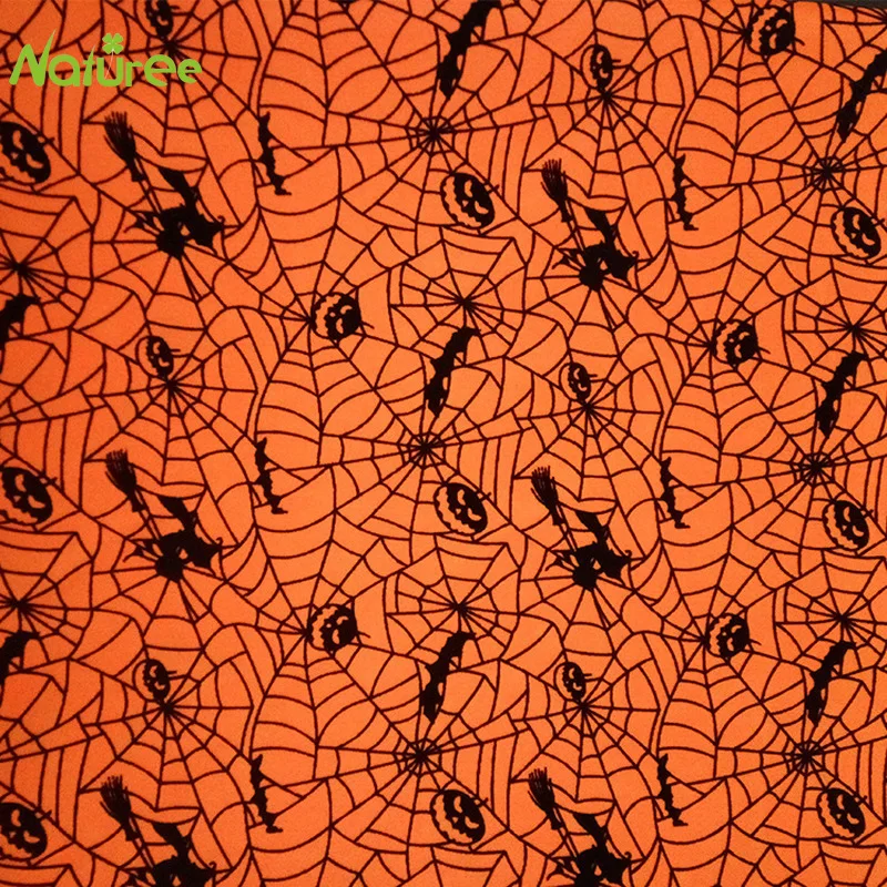 1,5 м* 1 м оранжевая флокирующая игрушка ткань накидка для хеллоуина шляпа ткань флокирующая ткань