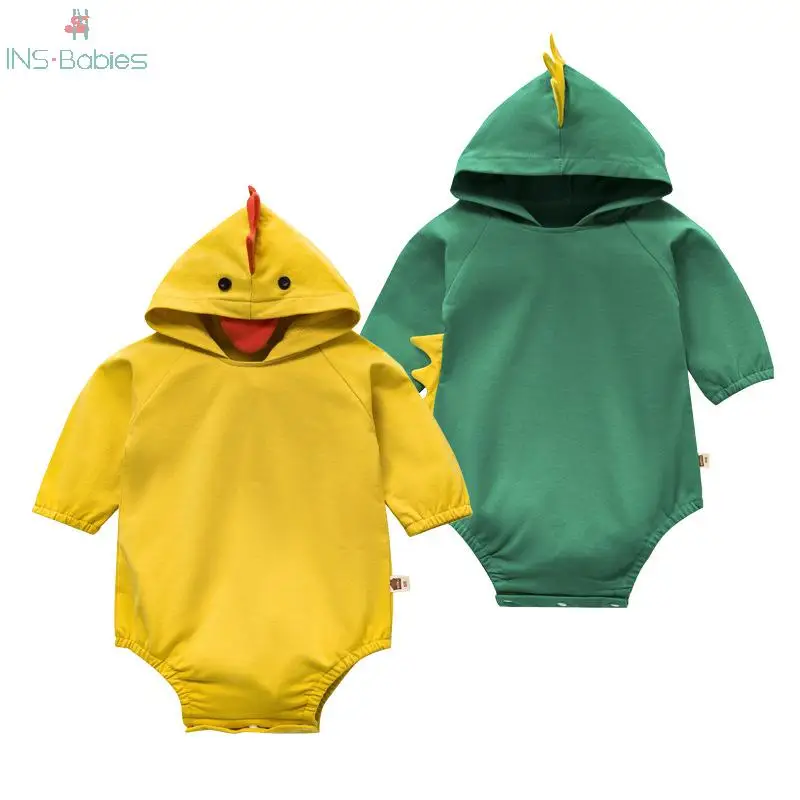 2022 Spring And Autumn Hooded Newborn Baby Clothes Duck cute boys&girls