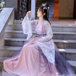 Antigo hanfu vestido dança folclórica traje feminino han dinastia princesa fada hanfu vestido estilo oriental roupas de dança menina cosplay