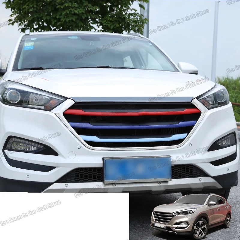 Lsrtw2017 нержавеющая сталь Abs Автомобильная средняя сетка Передняя решетка Планки