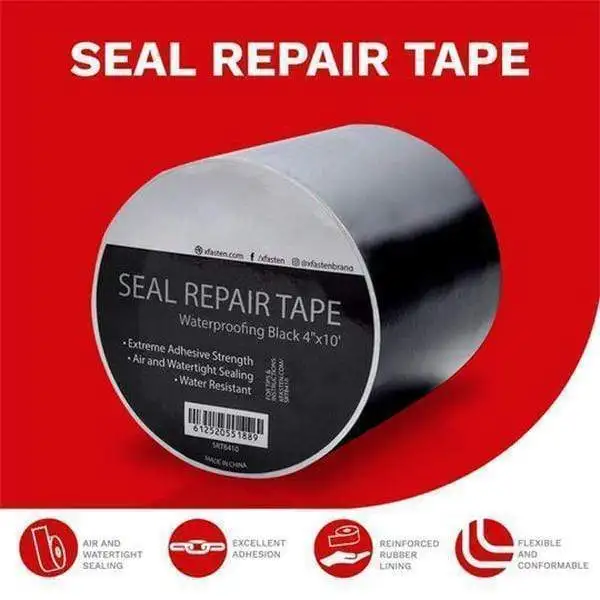 

Rubberized Waterproof Tape Aluminum Foil Butyl Rubber Tape Self Adhesive High temperature resistance Waterproof for Roof Pipe Re
