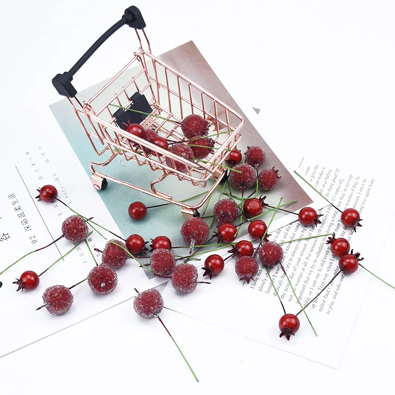 20 Pieces Artificial Fruit Diy Gifts Box Wedding Decorative Wreaths Bridal Accessories Christmas Decor for Home artificial fruits and vegetables