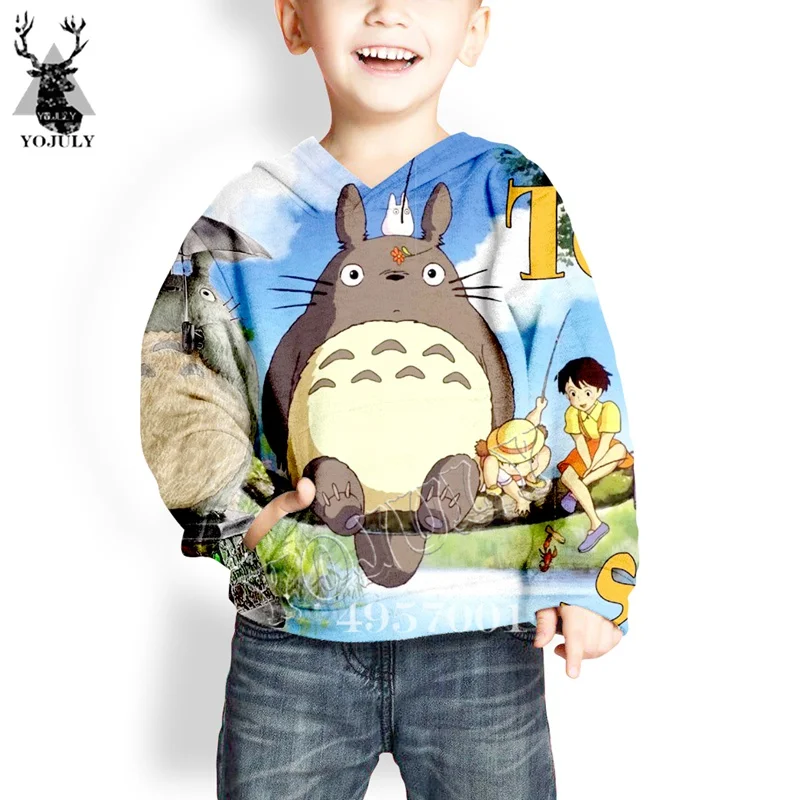 11 Детская толстовка в стиле Харадзюку С 3D принтом аниме «Tonari no Totoro»; Повседневная Уличная одежда для малышей; забавная одежда; детская модная толстовка с капюшоном; Y716 - Цвет: 11