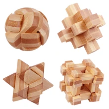Puzzle en bois 3d pour enfants, jouets éducatifs, jeu d'assemblage intellectuel, Kong Ming Luban Lock
