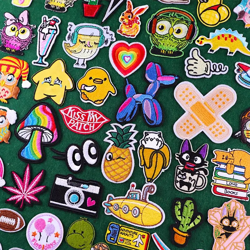 EXCEART 12 Pezzi di Personalizzata Ricamata con da Stirare per Decorazioni per Abbigliamento