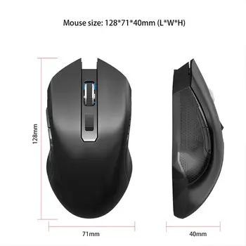 

2.4G Mini Portable Wireless Mouse Optical Gaming Mice Colorful Breathing Lights R9UA