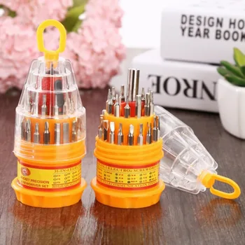 

31-in-1 Screwdriver Set with Magnet Heavy-duty Steel Screwdriver Combination DIY Repair Kit Multi-function Hardware Tools