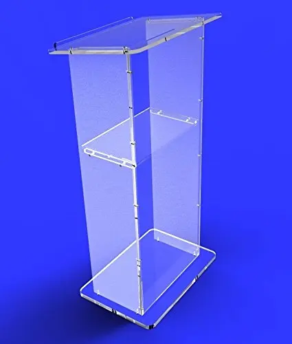 Крепежные дисплеи прозрачный акриловый Lucite Podium Pulpit Lectern 4" высокий оргстекло