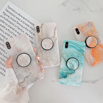 

Vintage Marble Phone Case For iPhone 11 pro XS Max XR X Soft Silicone Grip Holder Cover For iPhone 7 8 6 6s Plus 11 Back Cover