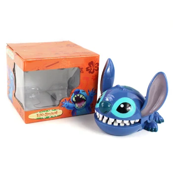 

11cm Lilo & Stitch Action Figure PVC Dolls Bite Finger Stitch Model with box