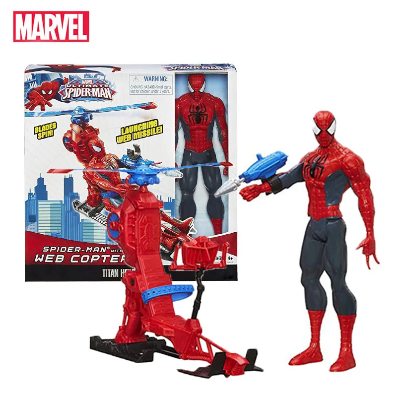 Marvel Legends, 30 см, набор игрушек Человек-паук, серия Titan Hero, вертолет, фигурка, 11,8 дюймов, подарки на год, игрушки для мальчиков - Цвет: Marvel-WC-spiderman