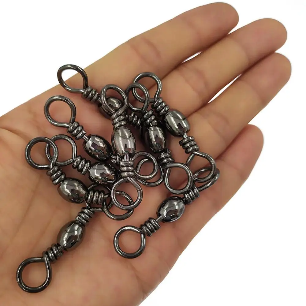 1200 PCS Fishing Barrel Swivel 3/0 Stainless Freshwater Fishing
