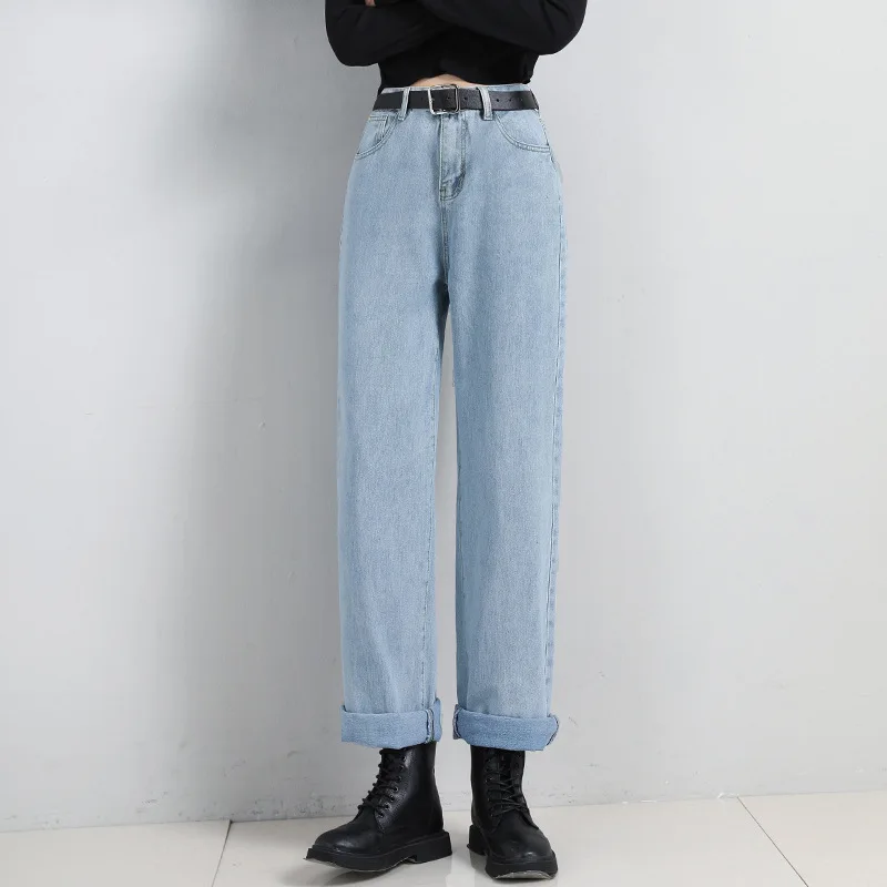 

Fashion Loose Oversize High Waist Casual Korean Wide Leg Pants 2020 New Summer Cotton Ankle-length Women Pants Free Shipping