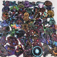 Не повторяйте неоновые наклейки Marvel водонепроницаемые для ноутбука мото скейтборд багаж гитара мебель наклейка "Мстители"