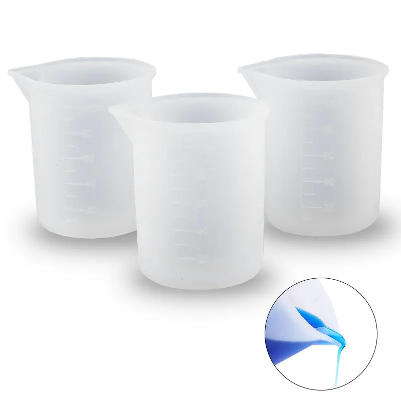 100 мл легко моющийся силиконовый мерный стакан градиентный инструмент для клея