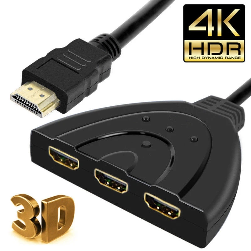 1080P HDM 3 порта кабель-разветвитель HDMI 4K переключатель концентратор адаптер для ПК