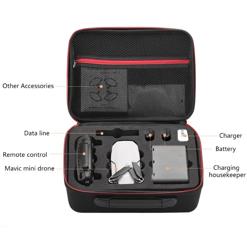 Buy 1Pc Waterproof Carry Case Storage Bag Landing Gear Extension Leg for DJI Mavic Mini Hot