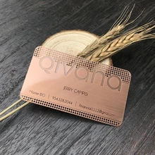 Металл, нержавеющая сталь, покрытие, красная бронза, креативная пустотелая визитная карточка