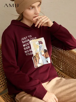 

Amie minimalist ultra-fire fashion student guard women's 2019 winter new letter embroidered print not down in a velvet top