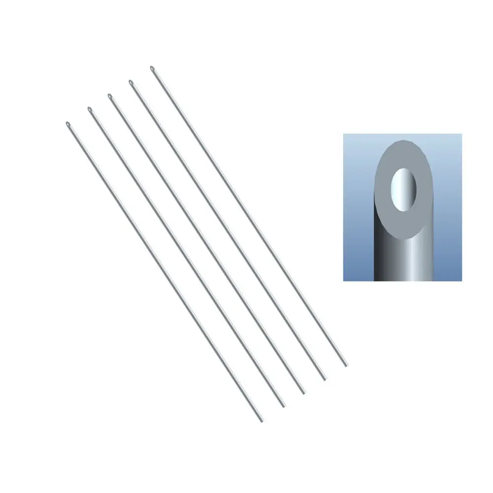 Fishing Tools 5Pcs Quick Earthworm Hooking Needle Pins Hollow Gas Needle Fishing Tools Worm Baiting Driller No-Escaping Hook Needles
