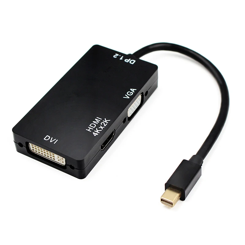 3 в 1 Mini Displayport к HDMI VGA DVI Кабель-адаптер 1080P MNDP к HDMI конвертер для Macbook Pro Air проектор камеры