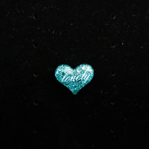 6 Lovely Heart flatback resin cabochon for phone deco hair bow diy Scrapbook Embellishment - Цвет: 6