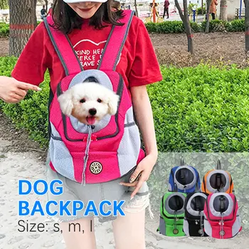 

New Type Shoulder Portable Outdoor Pet Bag Travel Carrying Backpack Outdoor Cat and Dog Pet Bag Pet Dog Front Mesh Head Backpack