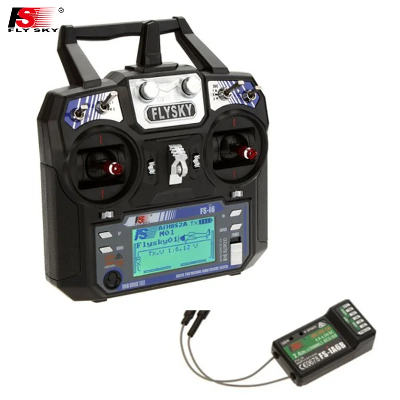 Оригинальный Flysky FS i6 i6S i6X T62.4G 6ch RC передатчик контроллер iA6 или iA6B приемник для