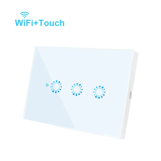 Умный Wi-Fi светильник, настенный выключатель, прерыватель Inteligente, беспроводная сенсорная стеклянная панель, пульт дистанционного управления, работает с Alexa Google Home IFTTT