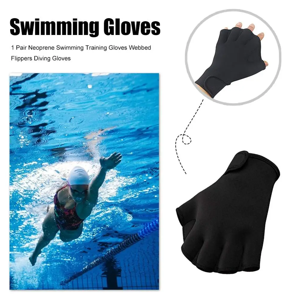 Swim Paddles Hand, Training Hand With Adjustable Straps, Swimming For