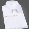 Men's Classic Non Iron Short Sleeve Dress Shirt Single Patch Pocket Wrinkle Resistant-Easy Care Regular-fit Formal Cotton Shirts 2