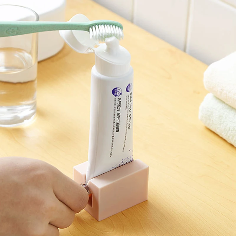 1PC 4 Colors Home Plastic Toothpaste Tube Squeezer Easy Dispenser Rolling Holder Bathroom Supply Tooth Cleaning Accessories | Дом и сад