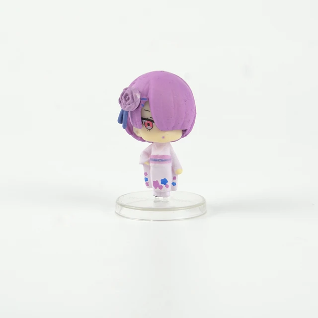 Japan capsule toys anime cute kawaii Emilia Rem Ram Beatrice Felix Argyle blind box gashapon figures desktop ornament 4