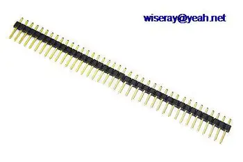 

DHL/EMS 500PCS Pin Header 40 Pin 2.54mm Single Row Connectors for Programmer PCB board-A7