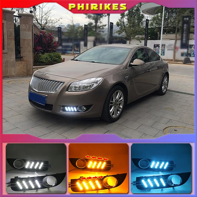 

LED Daytime Running Lights For Buick Regal 2009-2013 Fog lamp ABS 12V DRL