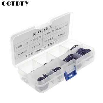 

120Pcs HNBR Car Van Air Conditioning Rubber Washer O Ring Seal Assortment Set