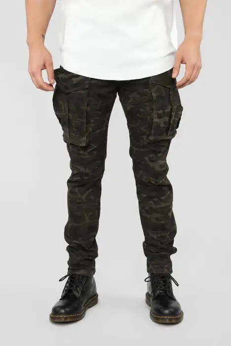 

2020new men's cargo pants casual sports fashion autumn/winter loose pants with pants pocket trousers thick style0231â…©0