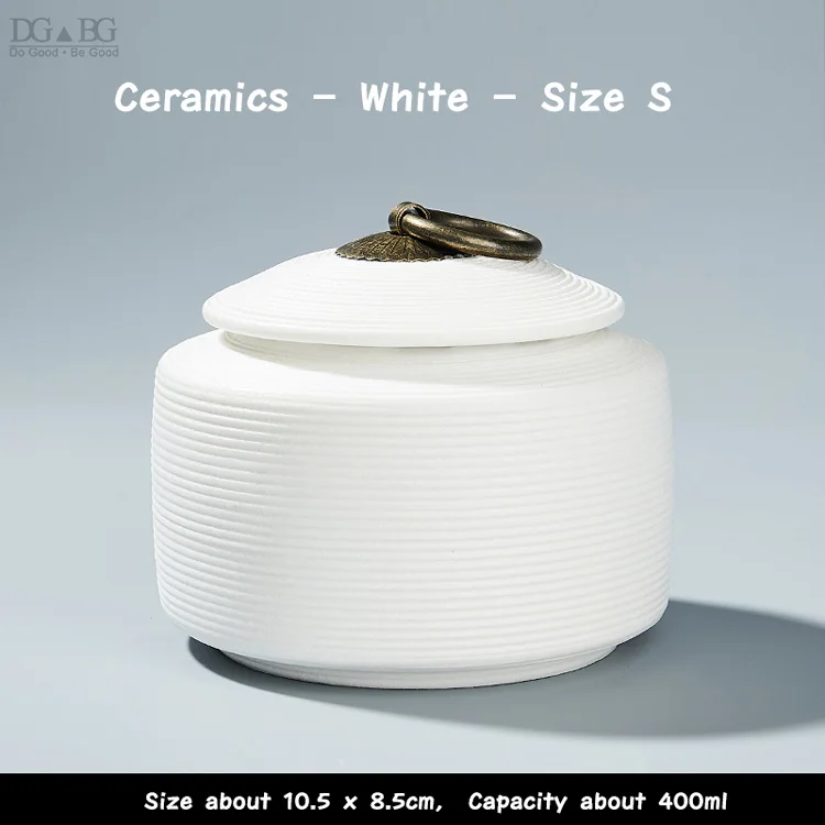 White Size S Керамические медальоны Светящиеся в темноте Запечатанные кремации похорон пепла Keepsake маленькие домашние животные, собака кошка Мемориал подходит для дома камины погребение - Цвет: White Size S