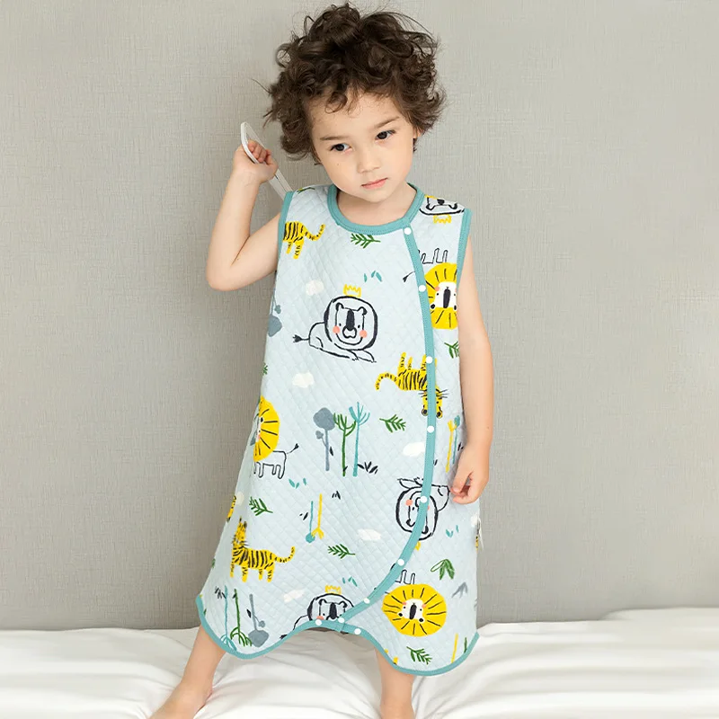 Sleep Sack Baby-Sleeping-Bag Toddler Children Summer Spring Infantil Vest Cartoon Soft