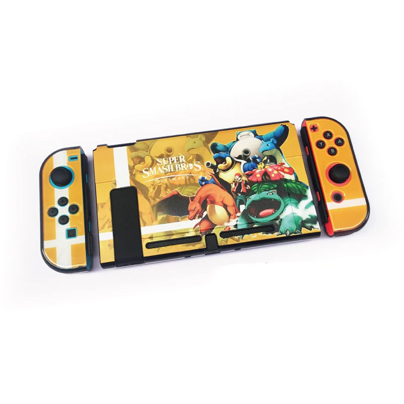 A070 Nintendo Switch с цветным рисунком, жеская защитка закрепляемые Крышка корпуса чехол для Nintend NS консолью коммутатора& Joy-Con для Nintendo Switch - Цвет: A070