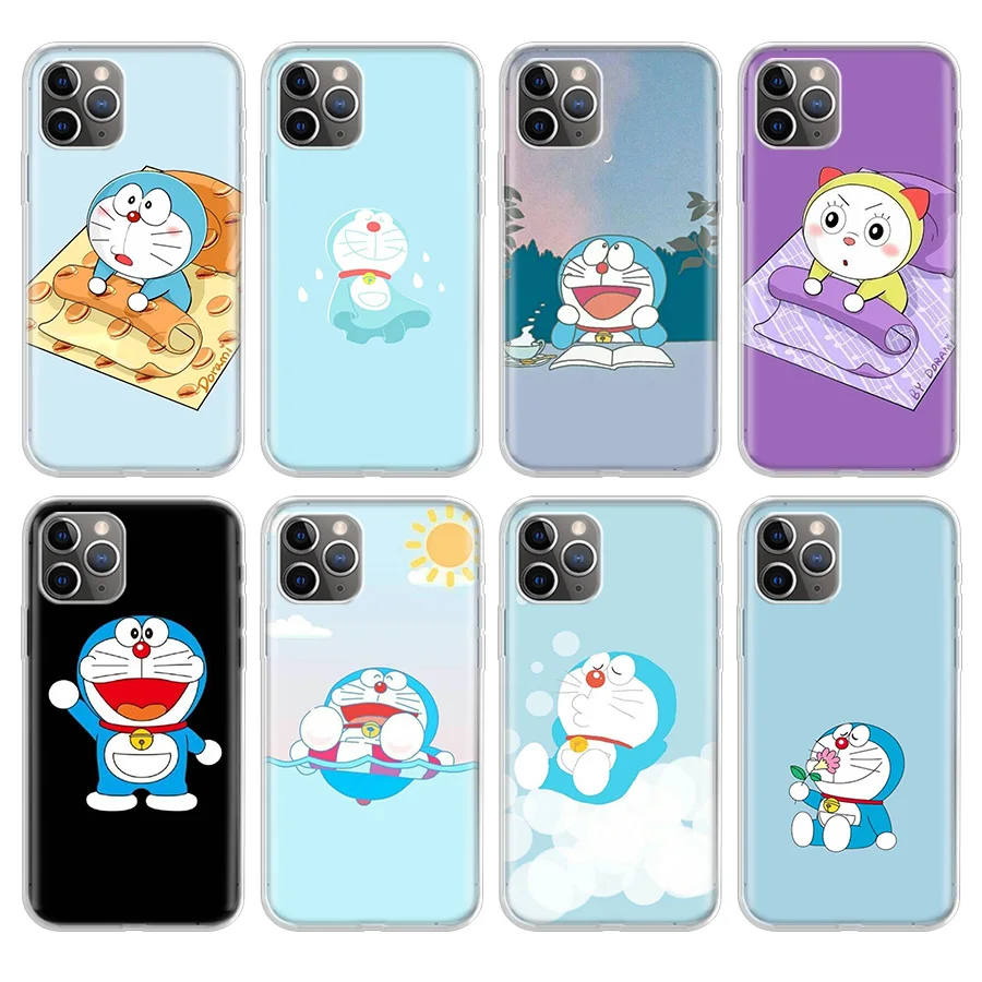 

cartoon Cute anime Doraemon Phone Case For Apple iPhone 11 Pro 6 6S 7 8 Plus + X 10 Ten XS MAX XR 5 5S SE Soft Phone Cover