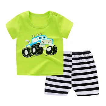 

Boys Clothes Cute Summer Suit for Baby Boy T-Shirt + Shorts Cotton Infant Boy Suits Light Thin Children Kids Clothes Short