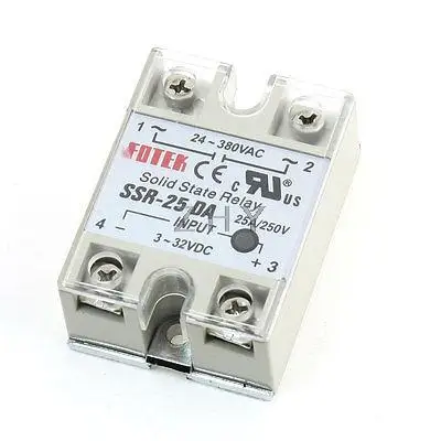 

SSR-25DA DC 3-32V Metal Base Solid State Relay for Temperature Contoller