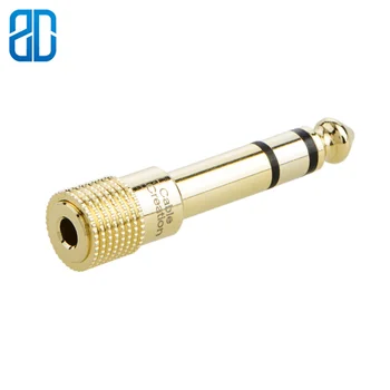 

SanCableCord Canon 6.35mm Stereo Plug to 3.5mm Stereo Jack Adaptor 6.35mm Male to 3.5mm Female Gold Plated