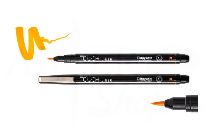 Линер Touch Liner Brush оранжевый | Канцтовары для офиса и дома