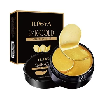 

60 Pieces Golden Collagen Mask Seaweed Green Algae Eye Patch Remove Dark Circles Anti Age Bag Eye Wrinkle Eye Care