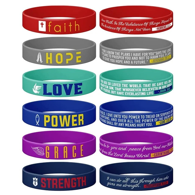 Top more than 82 bible verse rubber bracelets latest ceg.edu.vn