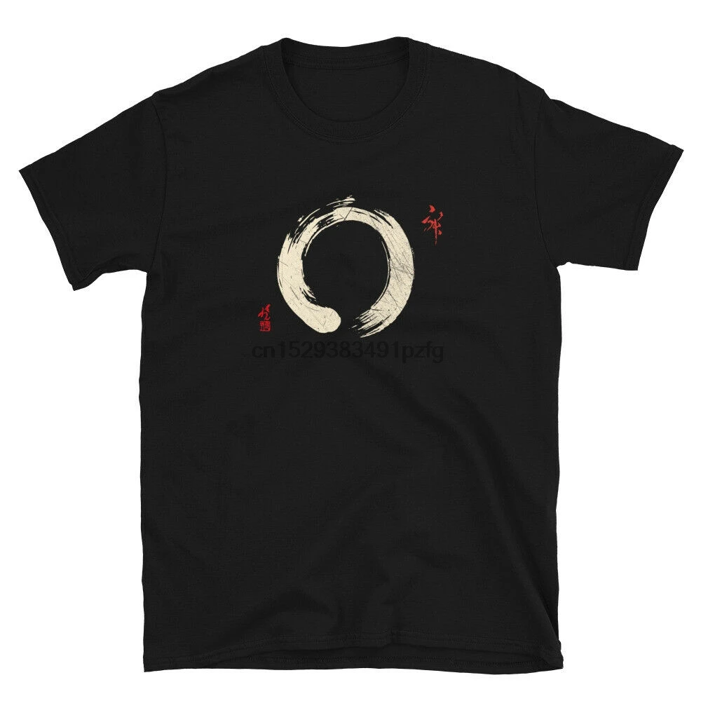 Buddhism Meditation Yoga Bonsai Zen Enso Circle Goa Karma Om design T-shirt |
